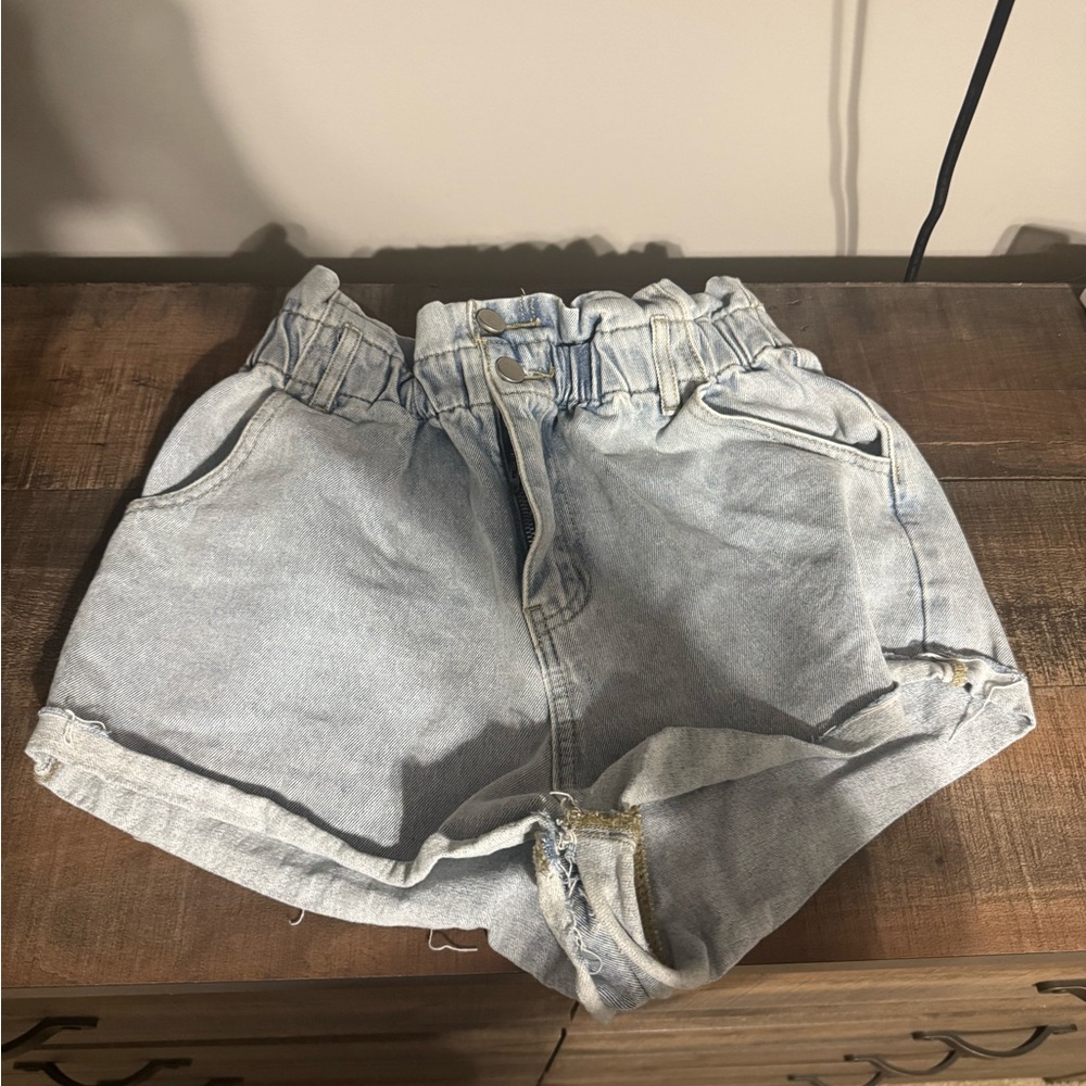 Casual Women's Light Blue Denim Shorts